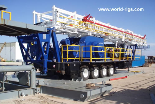 1000hp Mechanical Trailer Mounted Drilling Rig
